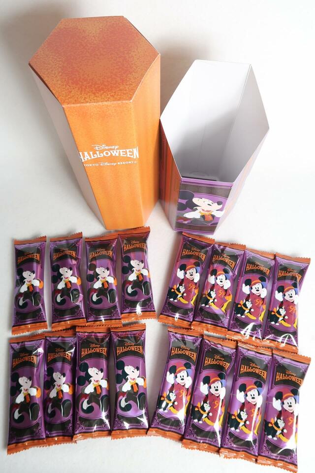 チュロススナック 紙箱　ミッキーマウスと仲間たち　ディズニー・ハロウィーン　メイプルパンプキン味　