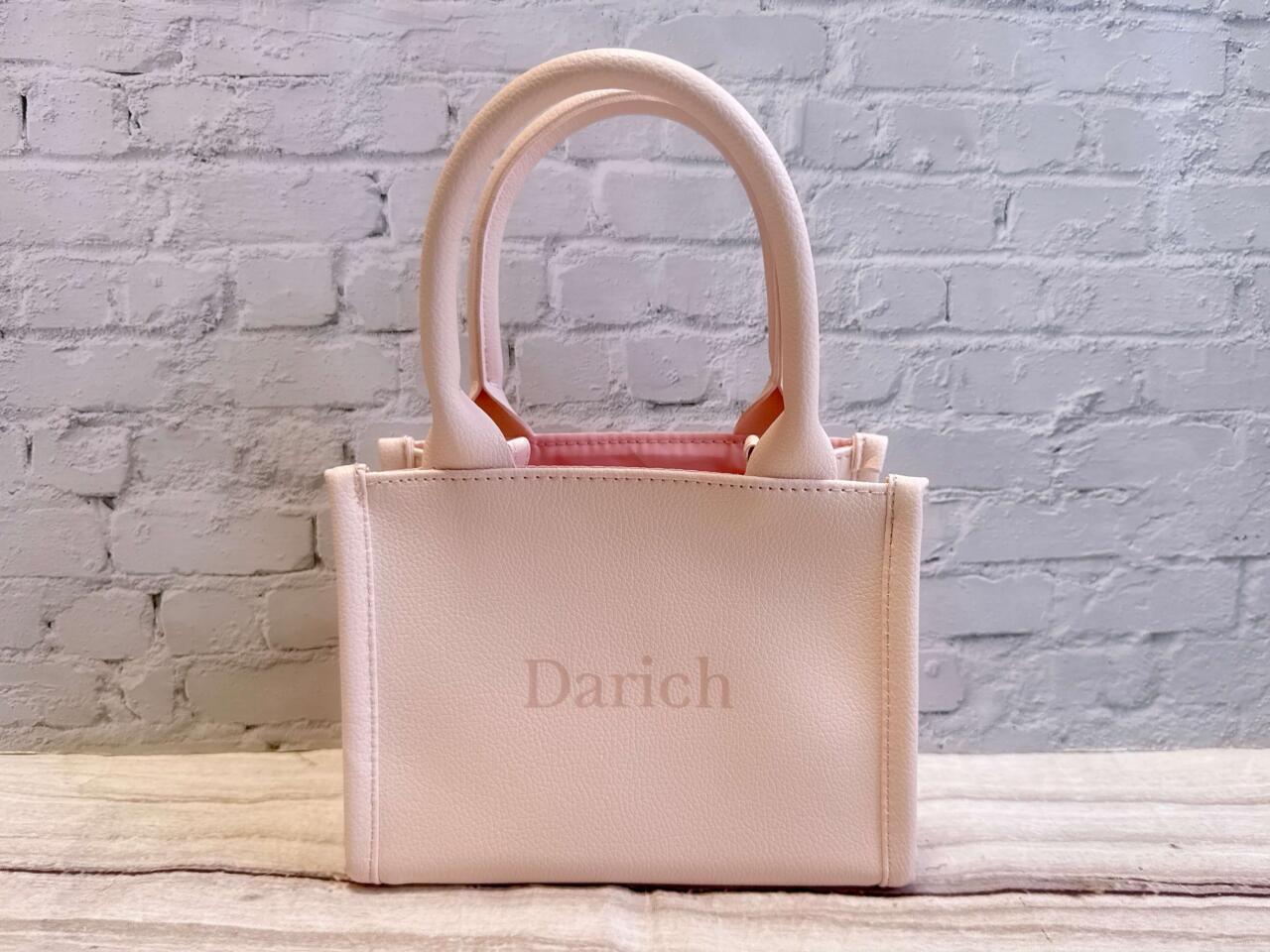 Darich ダーリッチ 大人ピンクなショルダーストラップ付きトート