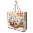 ショッピングバッグ 1,200円|東京ディズニーリゾート「ディズニー・クリスマス」スペシャルグッズ|販売店舗:東京ディズニーランド「ディズニー&カンパニー」、東京ディズニーシー「エンポーリオ」|発売日:2025年11月10日(月)