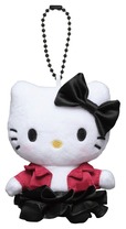 【Happyくじ「Sanrio characters PUNKS PartyHalloween2026〜」】B賞:ぬいぐるみチャーム(全5種)/キャラクターはハローキティ、マイメロディ、シナモロール、クロミ、タキシードサム