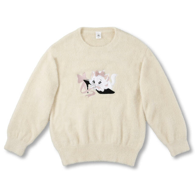 マリー おしゃれキャット 長袖セーター ホワイト ARISTOCATS 55TH 9,000円