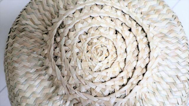 【IKEA フローディス】ベトナム製で、底面までしっかり編み込まれています