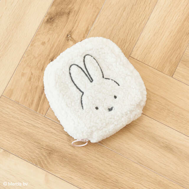 【Green Parks miffyコレクション】miffy/ボアスクエアポーチ ￥2,490
