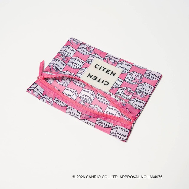 【サンリオキャラクターズ×CITEN】「フラットポーチ」1,980円／マイメロディ