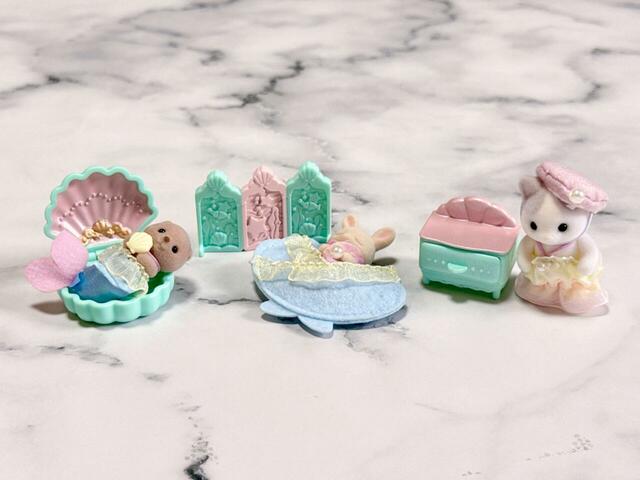 今回ゲットした3点を並べてみました。海の底の癒しの王国が爆誕…！