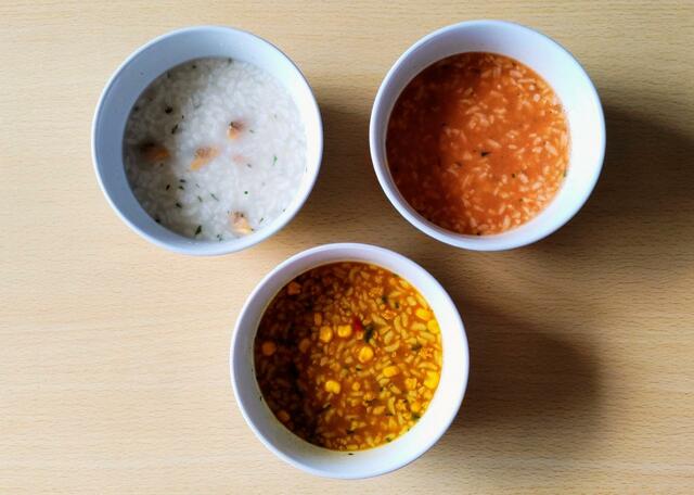 【アイリスフーズ　すぐにおいしいスープリゾット　490g（21食）　1498円】テイストの異なる3種類を食べ比べ