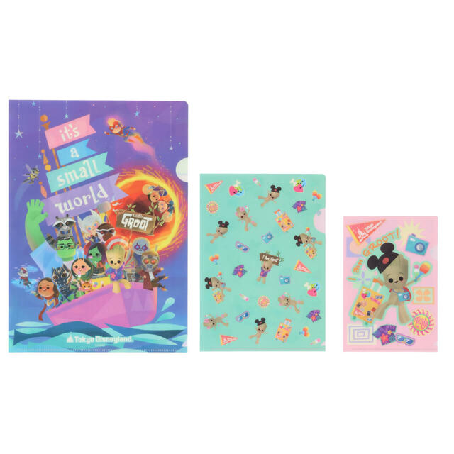 クリアホルダーセット 900円｜東京ディズニーランド「イッツ・ア・スモールワールドwithグルート」スペシャルグッズ