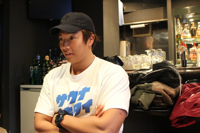 目を奪われるほどの筋肉質なのに、中身は文化系の竹下選手。