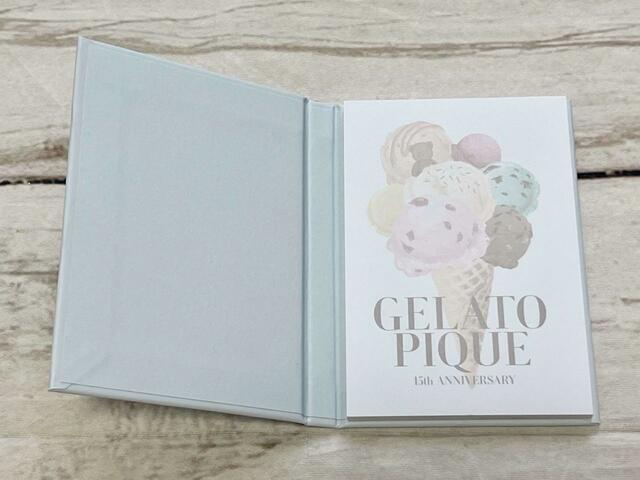メモノートの中身は…【sweet 2023年10月号付録】「gelato pique（ジェラートピケ）特製　上質サテンポーチ＆ハードカバーメモノート」