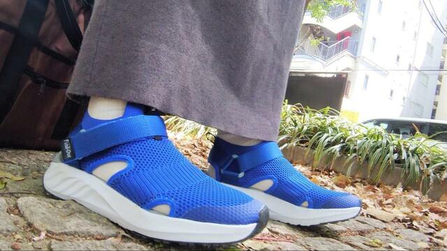 【ワークマン JOG(ジョグ)サンダル】石畳でも違和感ゼロ