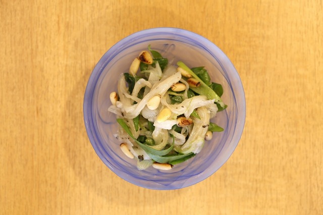 九条ネギとフカヒレのさっぱり和え