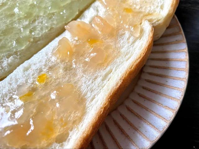 【カルディ ももとはちみつ】きらきらの可愛いトーストです