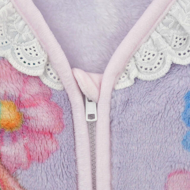 【キッズ用】ラプンツェル＆パスカル キッズ用ベスト スリーパー モチーフ パープル ENJOY WINTER 2,900円