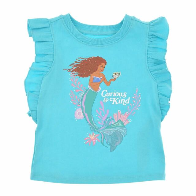 アリエル＆フランダー キッズ用タンクトップ ブルー 実写映画『リトル・マーメイド』 3,630円