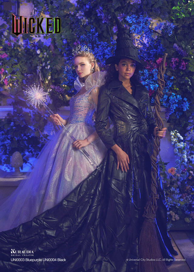 【クラウディア】『ウィキッド』新作ウェディングドレス「WICKED｜KURAUDIA」　UNI0003_Bluepurple　UNI0004_Black