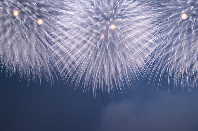 撮影地：長岡花火　カメラ：PENTAX K-30