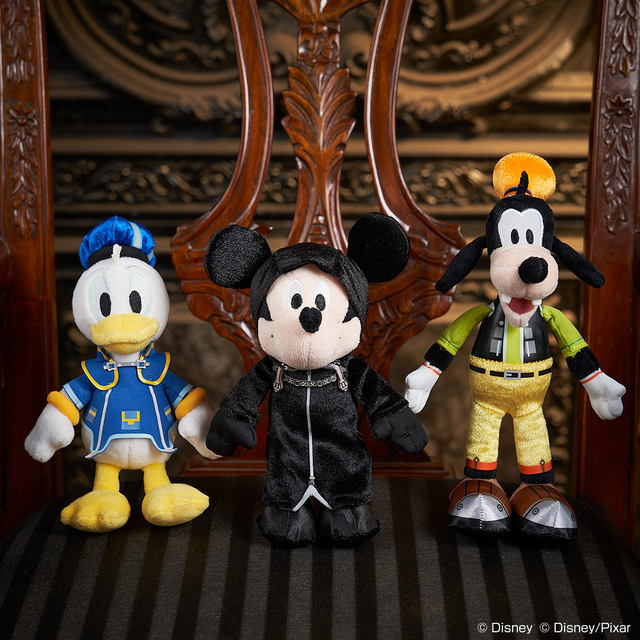 一番くじ KINGDOM HEARTS~20th Anniversary~・D賞:ぬいぐるみマスコット (全3種) 約17cm