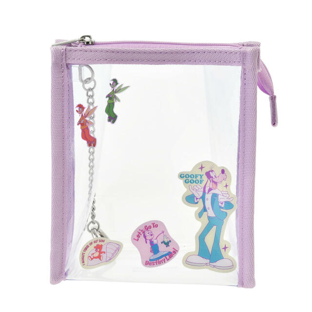 グーフィー＆マックス ポーチ クリア カラビナ付き GOOFY BIRTHDAY 900円
