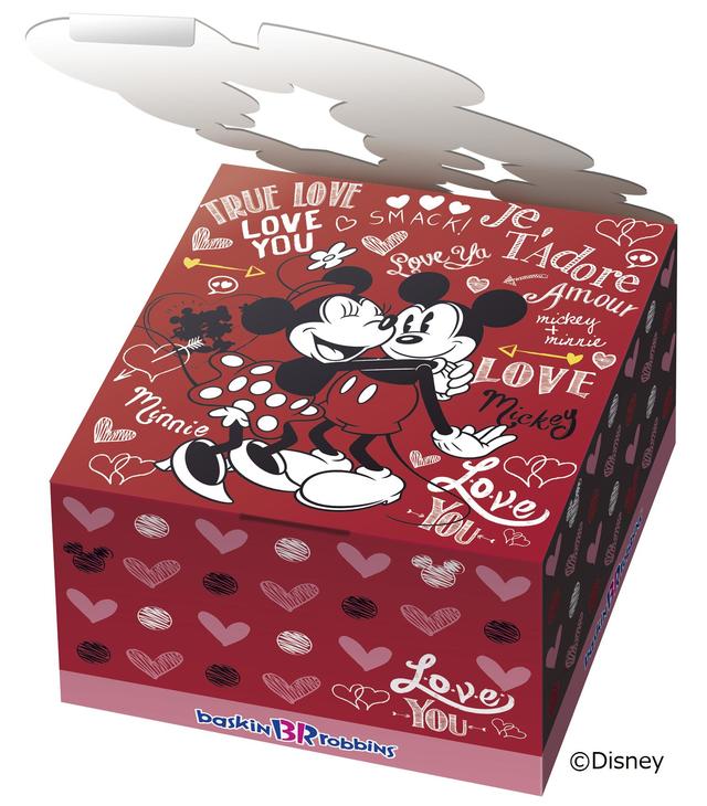 サーティワンアイスクリーム　「Pink Sweet Time（ピンクスウィートタイム）」　ミッキー＆ミニー  ハートボックス