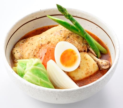 らっきょ「北海道産知床鶏と春野菜のスープカレー」1,701円