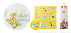 「オリジナルの付属品「トムとジェリー」」＜内容：風呂敷1枚(約60㎝×60㎝）、冷凍ケーキ2個、ピックシート1枚、祝い箸5膳＞【【2025年おせち】ベルメゾンに「トムとジェリー」「スヌーピー」「ムーミン」「すみっコぐらし」4種の“人気キャラおせち”が登場！】