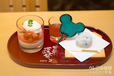 西瓜のグラニテと塩ミルクアイス 豆大福添え｜“ディズニー夏祭り”花絵巻 3,500円｜ディズニーアンバサダーホテル「花 Hana」