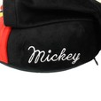 【ディズニー】フード付きネックピロー抗菌/裏側には「mickey」の名前入り