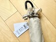 【Francfranc（フランフラン）】「遮光クラシックフリル 折りたたみ傘 50cm ベージュ（晴雨兼用）」3,410円（税込）