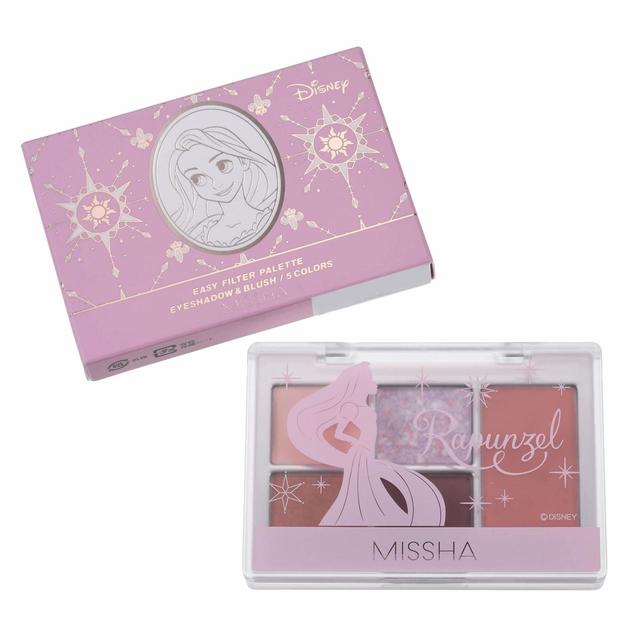【MISSHA】ラプンツェル アイシャドウ・チーク イージーフィルターシャドウパレット ピンク ホリデー 2,860円