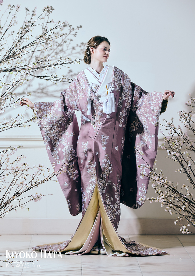 【クラウディア】KIYOKO HATA(キヨコハタ)新作ウェディングドレス|KH-4023_Pink