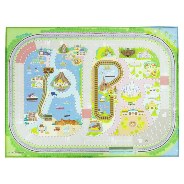 レジャーシート 1,700円｜東京ディズニーリゾート「Go-Go-Go! with Disney Vehicles」グッズ｜販売店舗：東京ディズニーランド「グランドエンポーリアム」、東京ディズニーシー「キス・デ・ガール・ファッション」｜発売日：2024年7月11日（木）