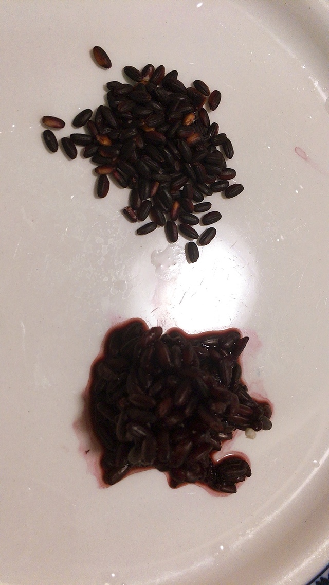 【無印良品】紫色の色味がきれいな黒米