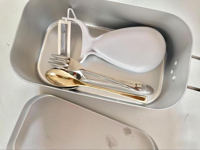 【ワークマン　2合炊 飯ごうメスティン】食器入れや小物入れとしても大活躍