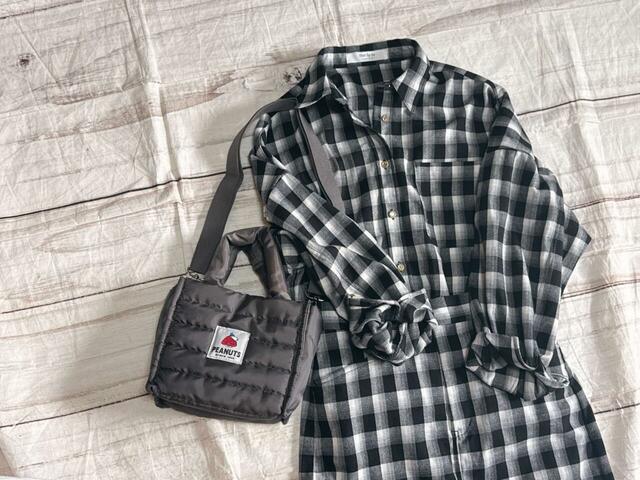 チェックのアイテムと合わせてもおしゃれ♪