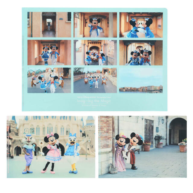 クリアホルダーセット 1,000円|東京ディズニーリゾート「イマジニング・ザ・マジック」グッズ第2弾|販売店舗:東京ディズニーランド「グランドエンポーリアム」、東京ディズニーシー「エンポーリオ」|発売日:2025年2月13日(木)