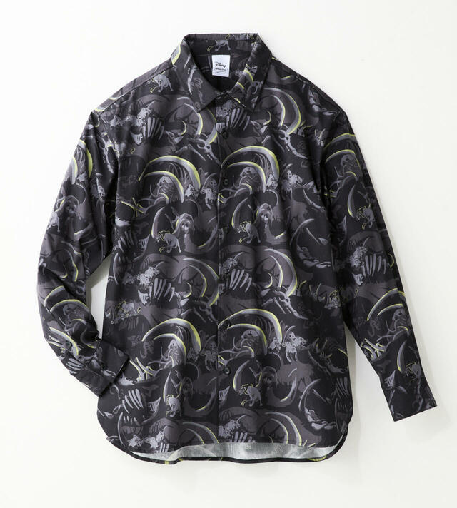 ユニセックス総柄シャツ「ライオン・キング/スカー」6,990円