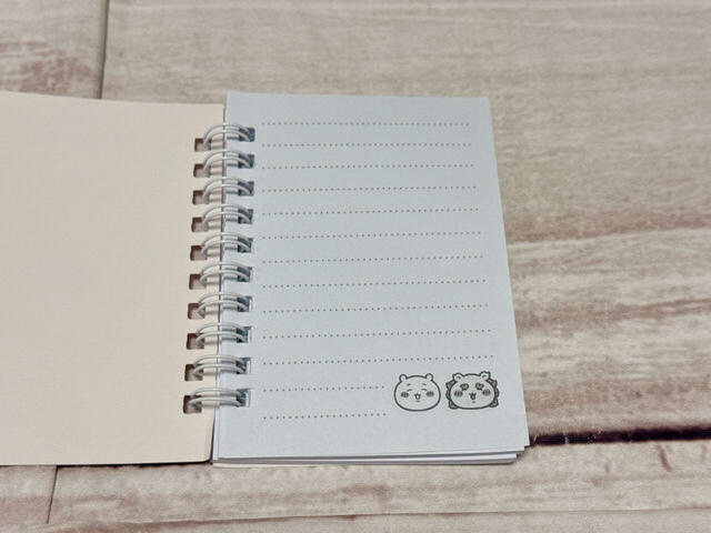 中身は表が罫線入り、裏が無地