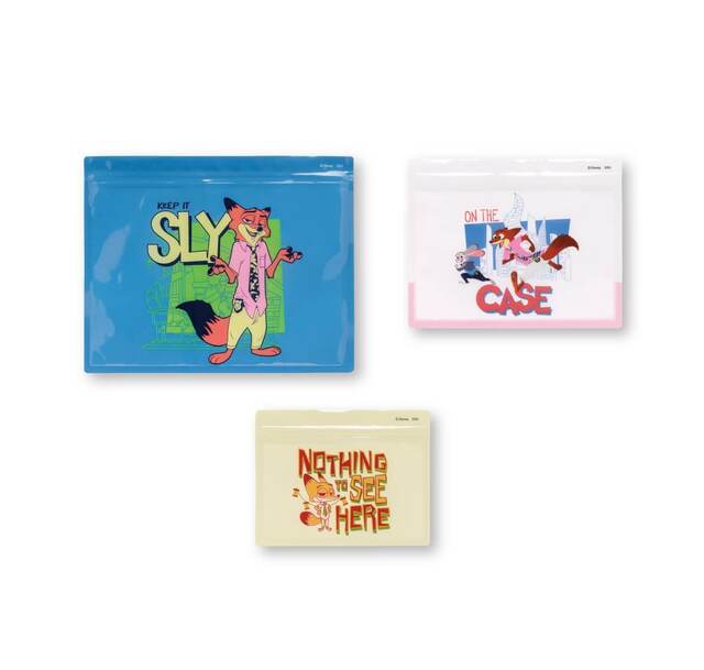 J賞：ジッパーバッグセット｜Happyくじ『ズートピア2』