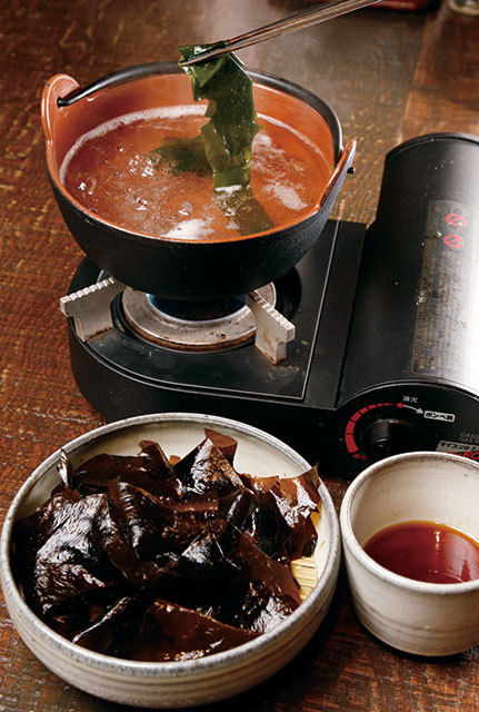 都内「うまい魚＆酒」が味わえる名店／三太郎（池袋）　わかめのしゃぶしゃぶ　980円