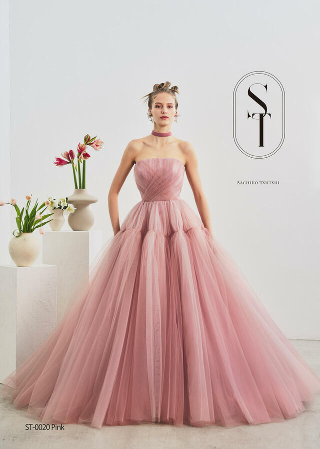 【クラウディア】ST新作ウェディングドレス|ST-0020_Pink