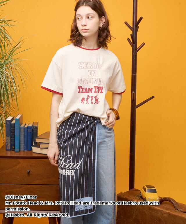 「AMERICAN HOLIC（アメリカンホリック）」【TOY STORY】リメイク風グラフィックTシャツ (￥3,990)