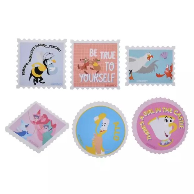 ディズニーキャラクター シール・ステッカー フレーク 切手風 ディズニープリンセス Sticker Collection 700円