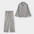 サテンパジャマ(長袖&ロングパンツ)Peanuts ¥2,990