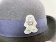 【ダイソー ワッペン（トイ・ストーリー）A】帽子へバズのワッペンをつけました