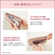 【MOOMIN スリムなのにしっかり入る！ 超薄型長財布 BOOK PINK BEIGE】収納・整理力もバッチリ！