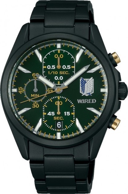 AGAT712【未使用】WIRED 進撃の巨人 コラボレーションモデル リヴァイ 腕時計