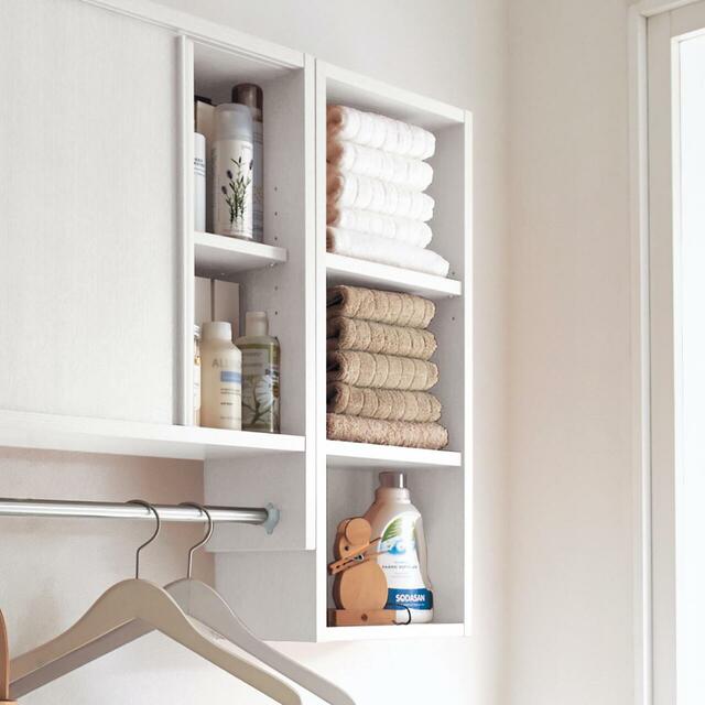 【ベルメゾン】ホッチキスで壁にかけられるラック ｜￥10,800～17,900 （税込）