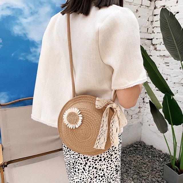 【GAACAL 「肩掛け帽子」コットン丸型ショルダーバッグ】価格：¥2,680 (税込)