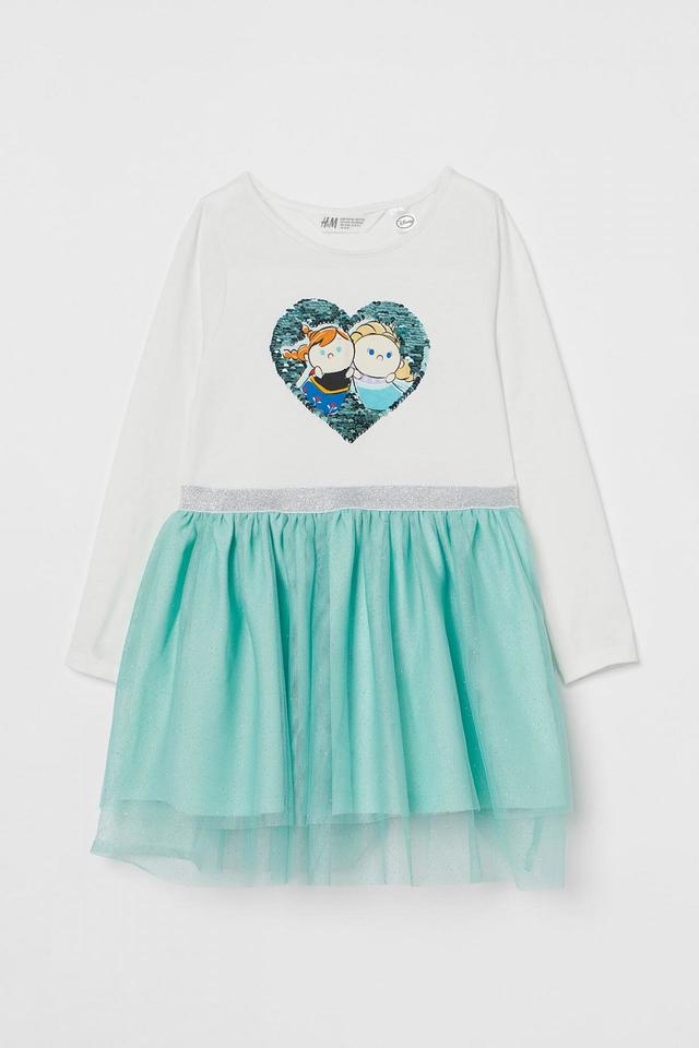 チュールスカート ジャージーワンピース￥2,499