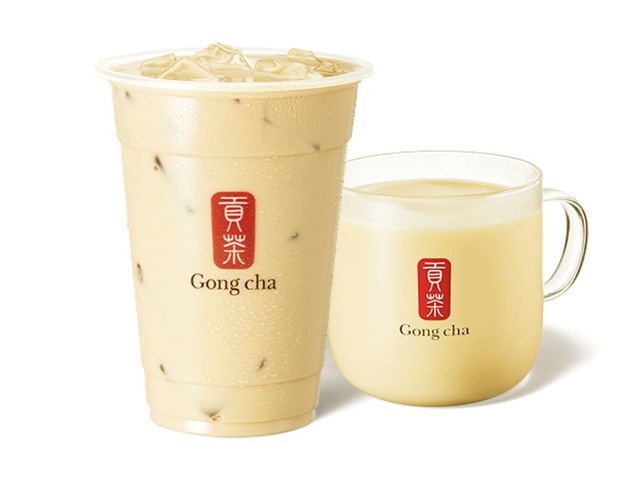 【ゴンチャ新商品】「アップルピーチ ミルクティー」ICED：S 440円 M 490円 L 580円 HOT：S 440円 M 490円／ふくよかでリッチな味わいを楽しむミルクティー